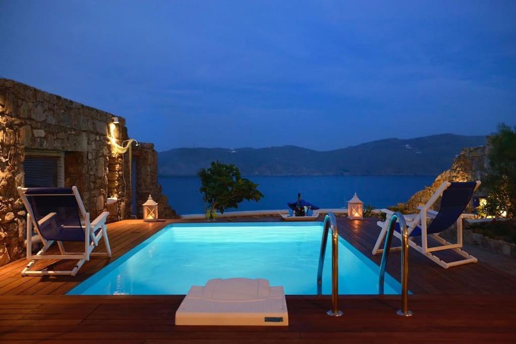 Allaya,Panormos Villa Private Pool 외부 사진