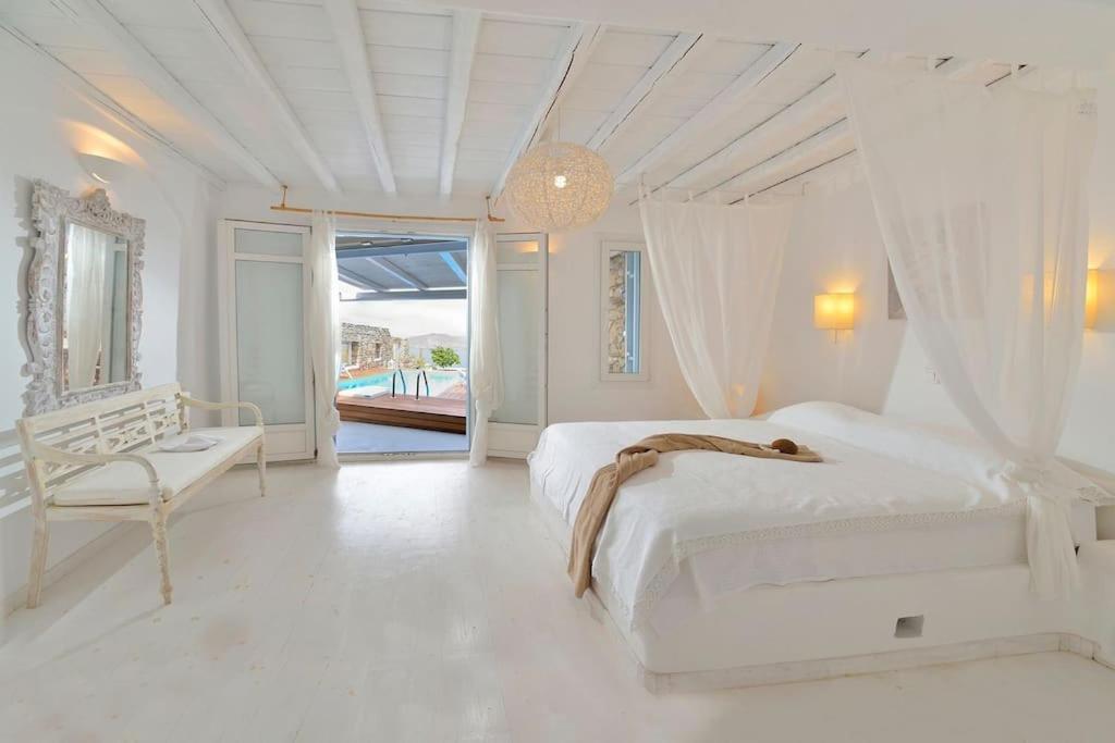 Allaya,Panormos Villa Private Pool 외부 사진